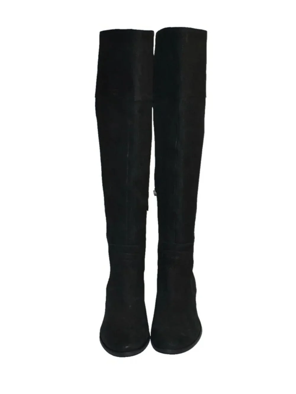 New! Vince Camuto Size 9 Kreston Over The Knee Boot Black Leather OTK DD24